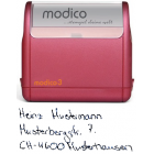 3-Zeilen Handschrift-Stempel rot